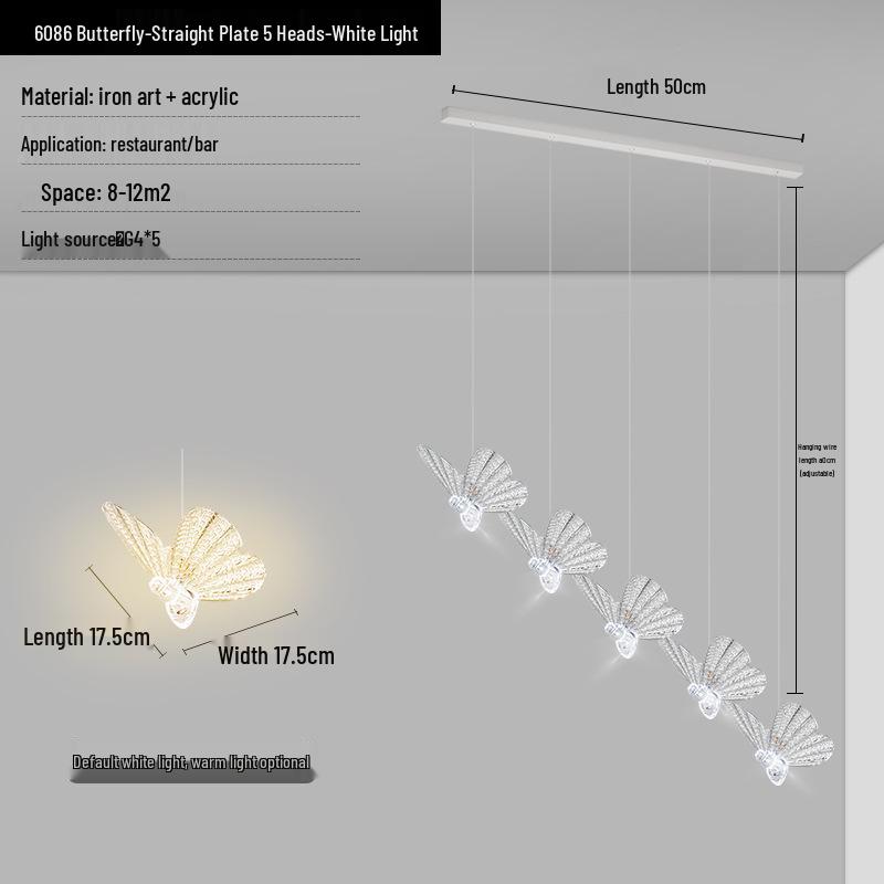 Creative Butterfly Swan Swallow Pendant Light for Bedroom or Living Room