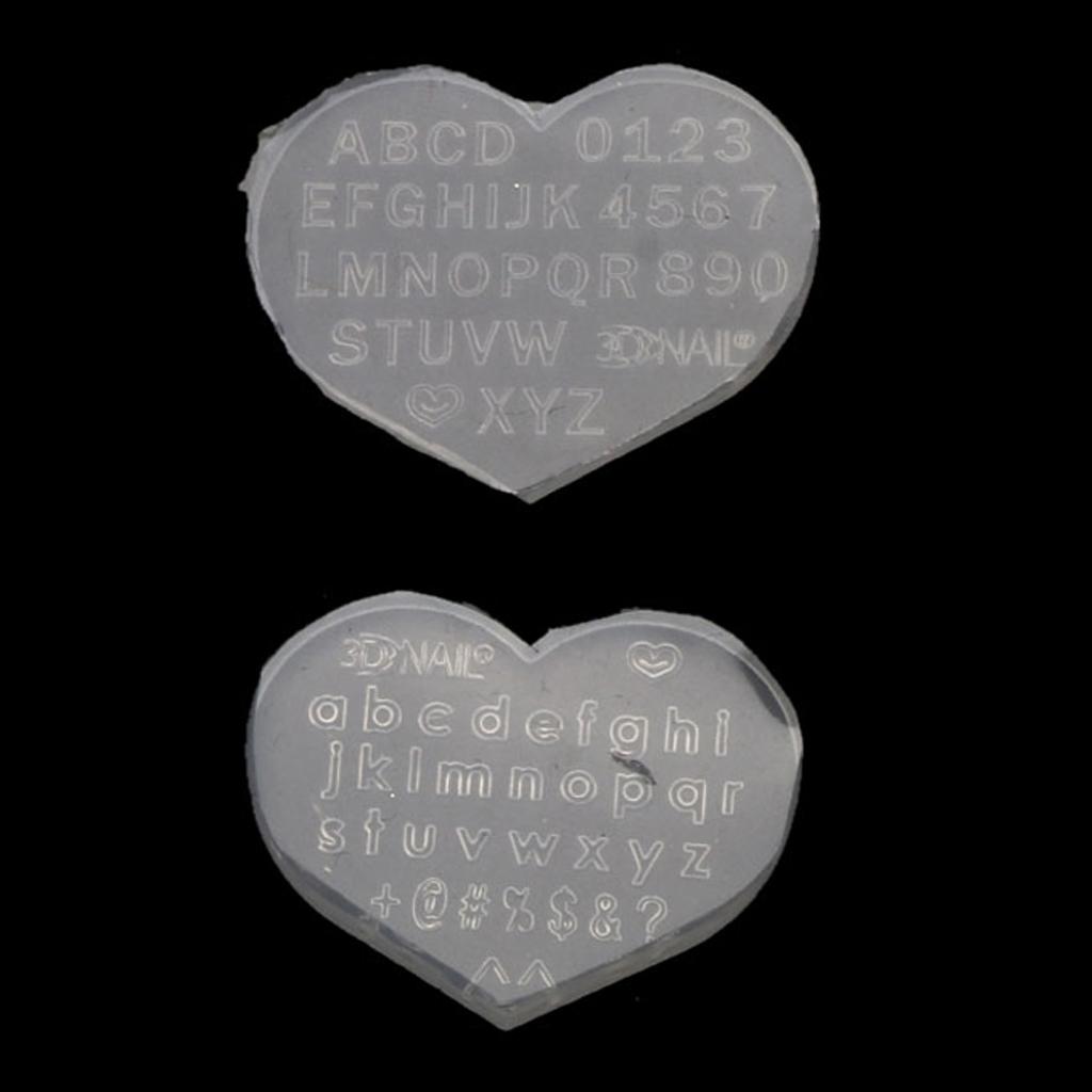 English Letters Numbers Keychain Mold Pendant Handmade Mold Nail Art Crafts