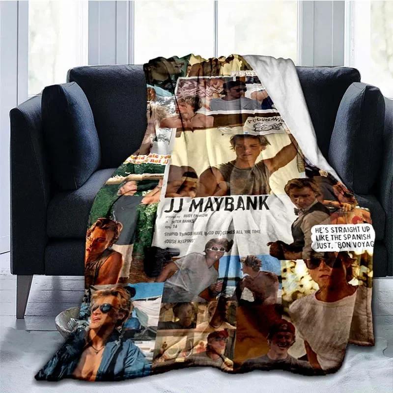Rudy Pankow JJ Maybank Blanket Flannel Plush Blanket Soft Warm Movie Blanket Bedroom Living Room Sofa Blanket Blankets for Beds 75X95CM