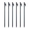 1/4/6Pcs 20/25/30/40CM Steel Tent Stake Heavy Duty Outdoor Hiking Camping Tent Tarp Canopy Windproof Ground Spike Nail Metal Tent Peg