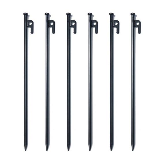 1/4/6Pcs 20/25/30/40CM Steel Tent Stake Heavy Duty Outdoor Hiking Camping Tent Tarp Canopy Windproof Ground Spike Nail Metal Tent Peg