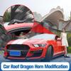 1Pair Roof Horn Decorations Car Roof Dragon Horn Modification High-Strength All-Weather Waterproof 3D Bull Horns Stickers