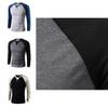 Stylish Men's Slim Fit Crew Neck Long Sleeve Raglan Tee With Classic Appeal