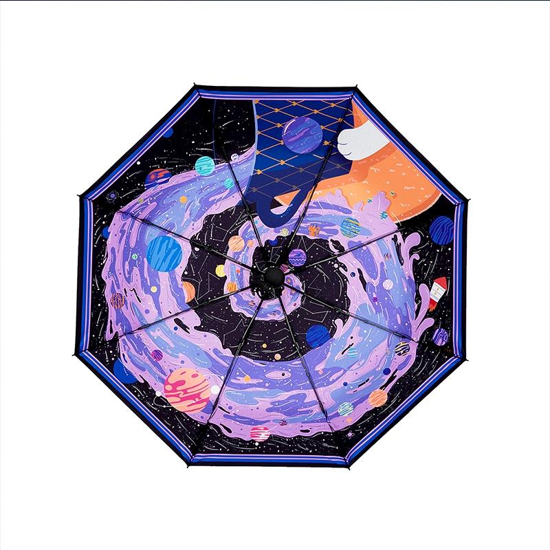 

Бесплатные девять зонтов от солнца, двойного назначения, компактный, портативный, защита от солнца, защита от ультрафиолета, полностью автоматический складной зонт от солнца для женщин