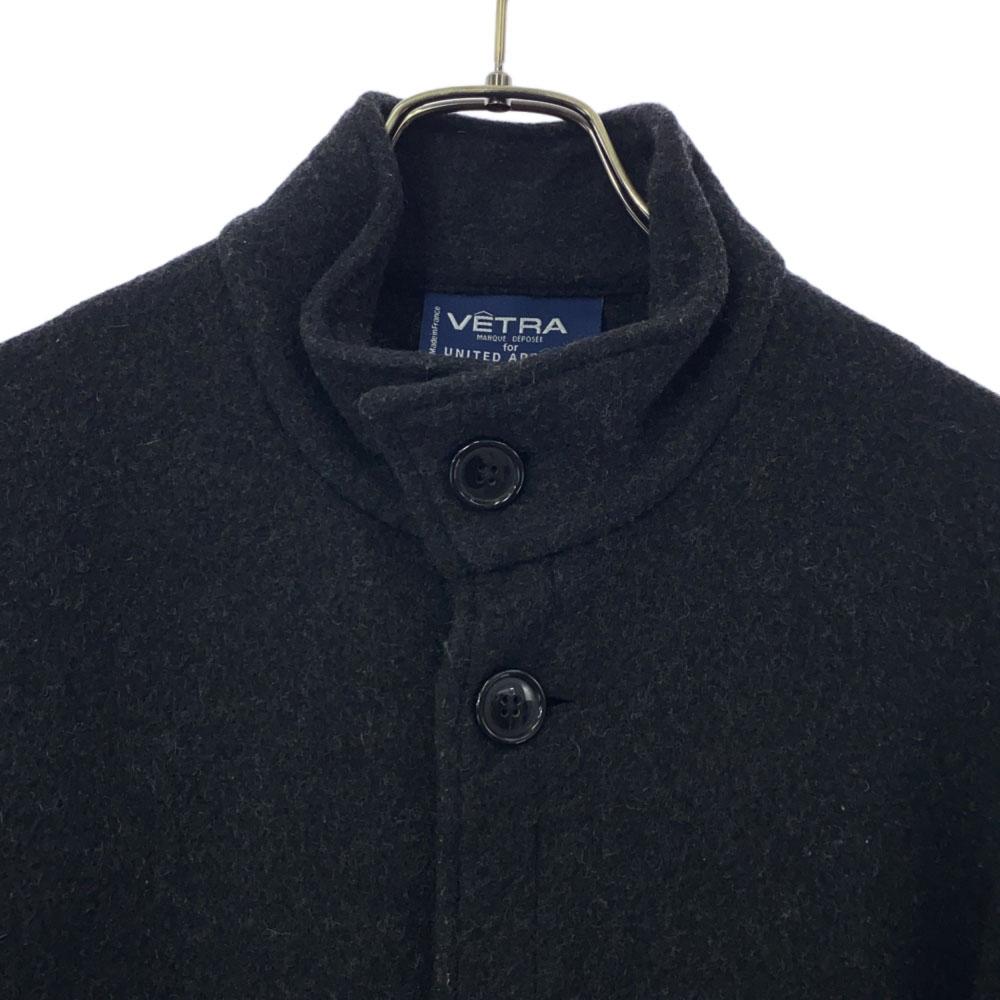 VETRA UNITED ARROWS Made In France Wool Jacket 34 Black Stand Collar Men's Used