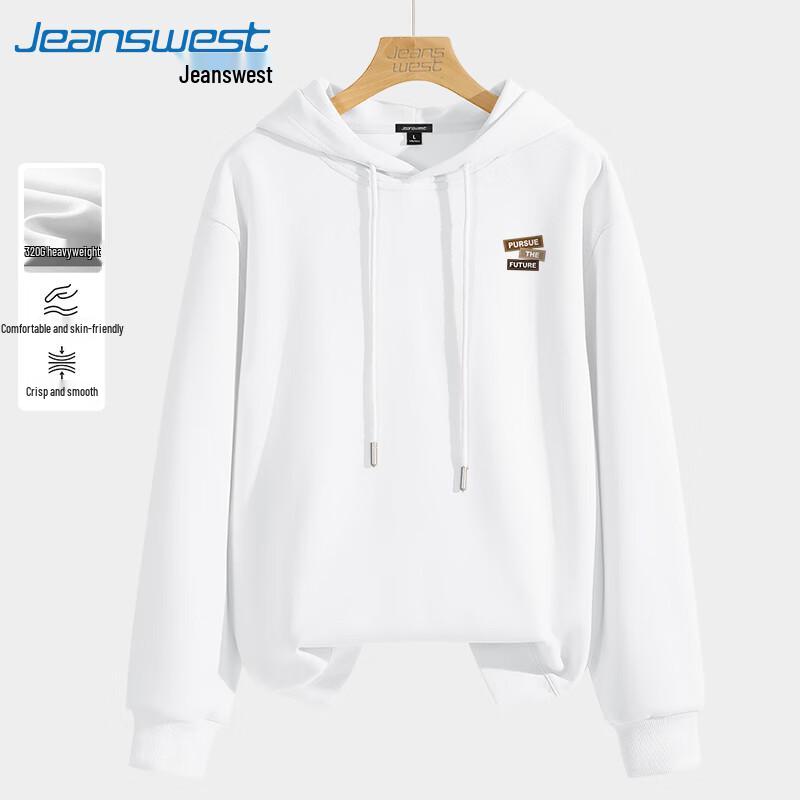 Jeanswest Men's Letter Print Hooded Sweatshirt