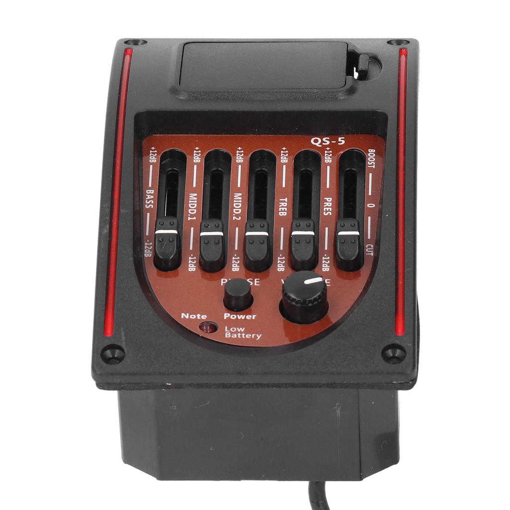 Pickup Guitar Preamp Acoustic Equalizer 5 Band EQ Tuner Amp Pre Wired Replacement Accessories