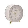 Hometime Alarm Clock Metal Feet Light & Snooze - White