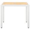 VidaXL Salon de jardin 5 pcs Résine tressée Blanc