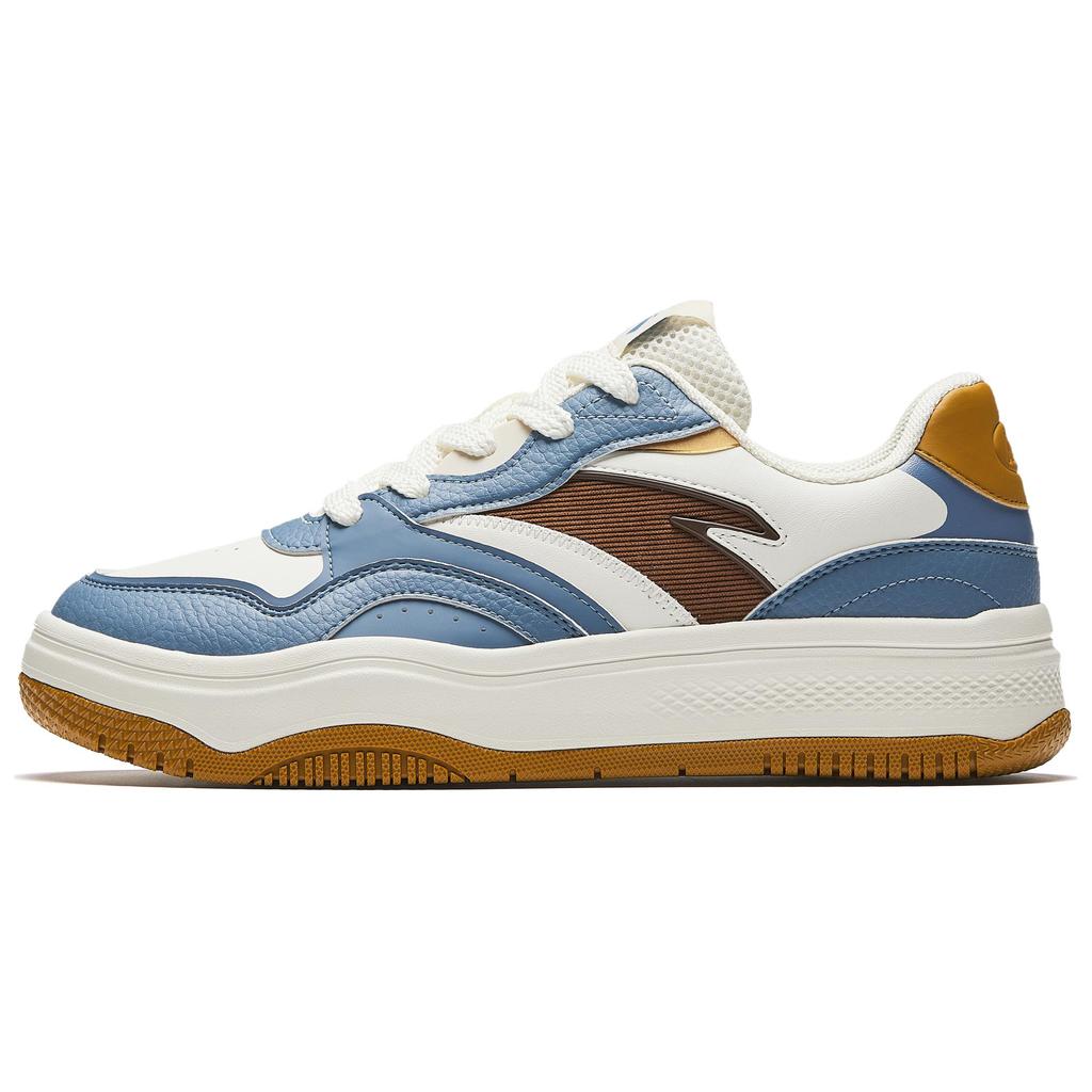 Anta Street Fun 2 Casual Lightweight High-Top Sneakers Men Sneakers White Blue Brown 912518077-9