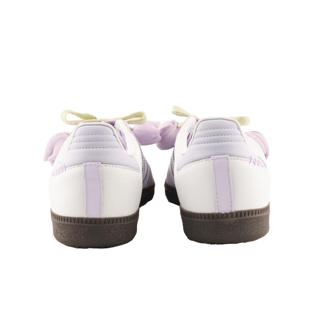 adidas Originals SAMBA OG Tulip Tales Abrasion Resistant Low Top Skateboard Shoes Unisex Light Purple B75806(Team1303- )
