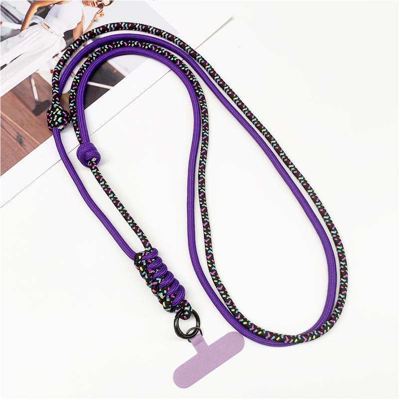 

100cm~180cm Adjustable Mobile Phone Lanyard Weaven Knot Sturdy Shoulder Neck Strap Men Women Outdoor Hanging Rope for Phone Polyester / Nylon