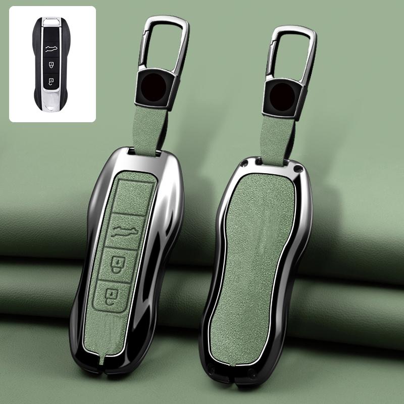 Zinc Alloy Leather Car Key Case For Porsche Panamera Cayenne 971 911 970 981 991 9Ya Macan Boxste Protecticve Case Key Case