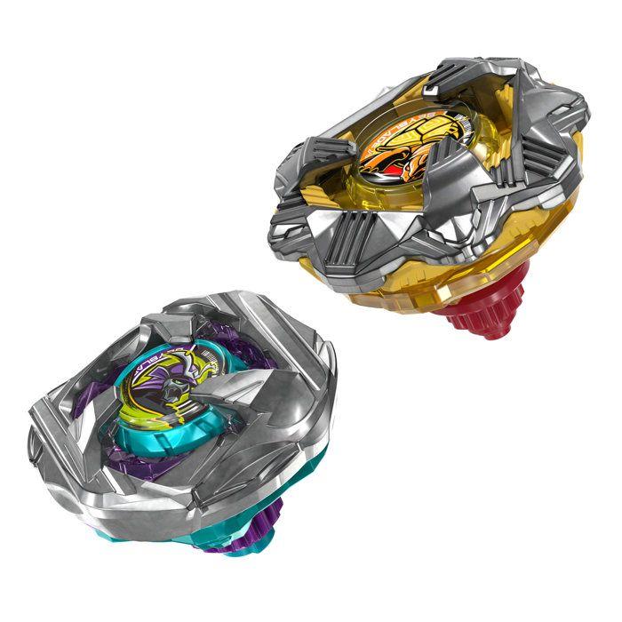 Beyblade X Dual Pack Calibur Samurai 6-70M BX et Obsidian Shell 3-85S BX, 2 toupies de combat Takara Tomy a rotation droite, des 8 a