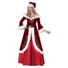 Dress Christmas Cosplay Cloth Hat Women Evening Dress Elegant Santa Claus Cosplay Costume  Adults