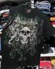 2000er Neues amerikanisches Retro lässiges HipHop Gothic Print Damenbekleidung Mode T-Shirt Street Kurzarm Damen und Herren y2K Tops