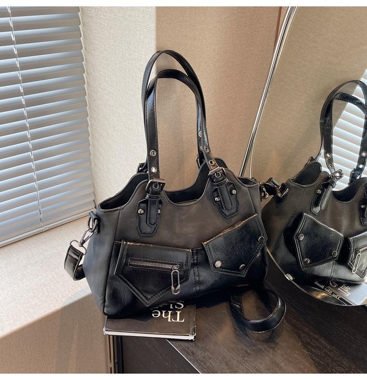 

Модные женские сумки, сумки под мышкой, сумки через плечо, сумки-локомотивы, текстурированные сумки-мессенджеры, сумки. чёрный