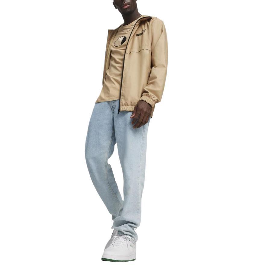 Puma Essentials Solid Windbreaker Jacket 'Beige' Men's 847484-83