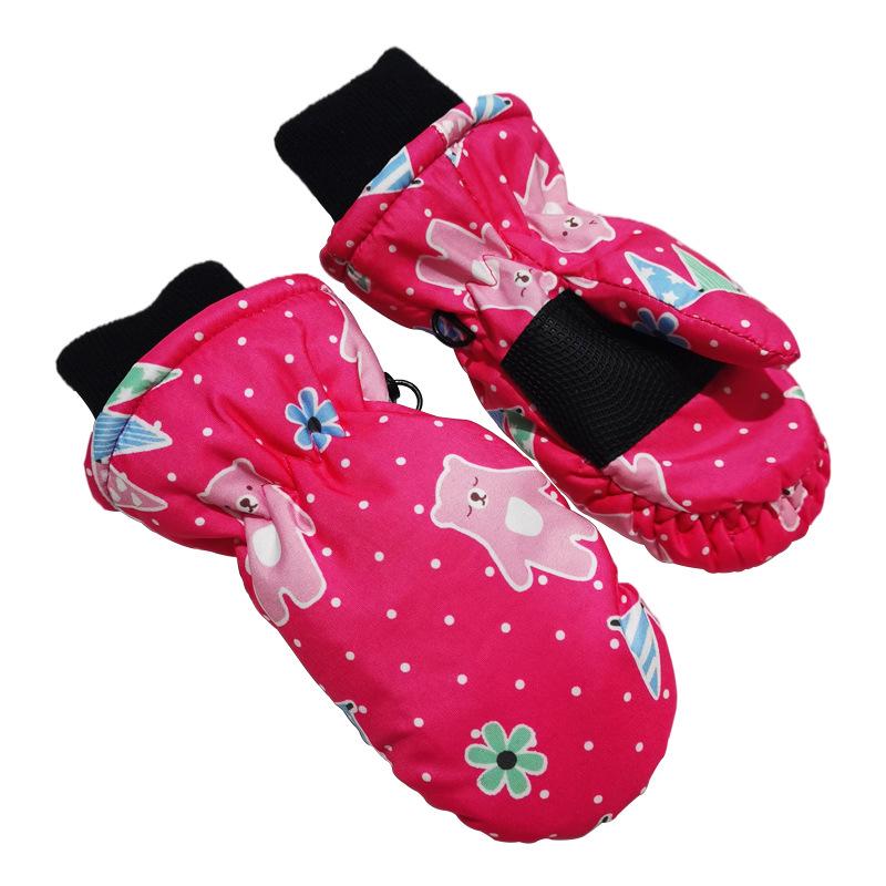 New Winter Waterproof Ski Gloves for Children Ages 2-5 - Full-Finger, Warm Outdoor Sports & Cycling Gloves