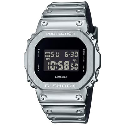 Casio G-SHOCK Herrenuhr, Fine Metallic Series GM-5600YM-8JF, Silber, offizielles japanisches Modell