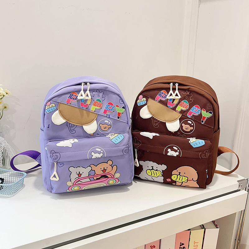 Kindergarten Large-capacity Children's Trend Printing Cartoon Backpack Trendy High-value Cute Travel Lightweight Backpack