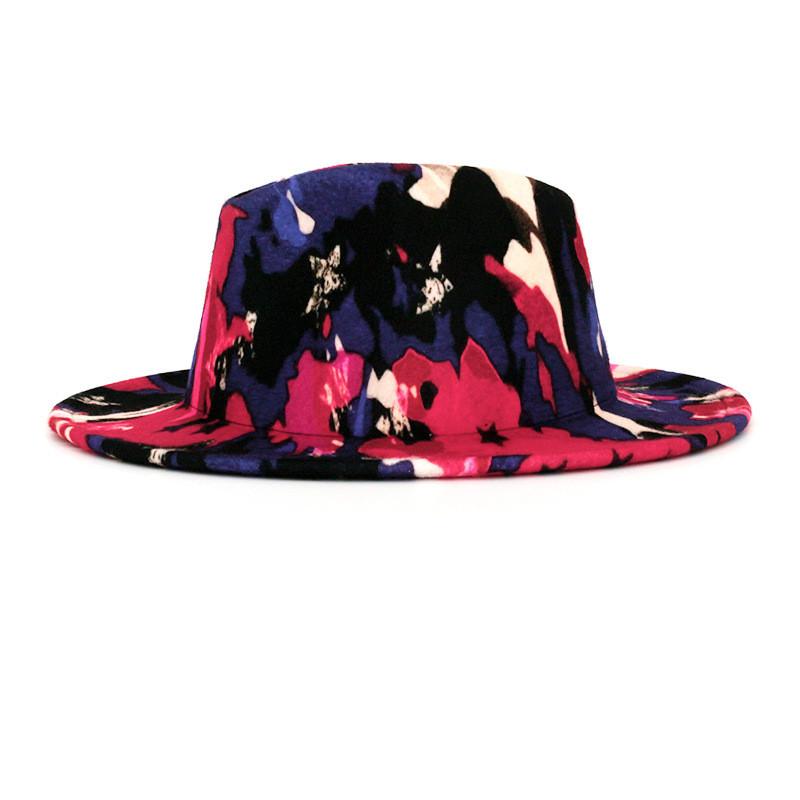 Hut Färbe Krawatte Hip Hop Jazz Druck Kappe Sonnenschutz Wärme Outdoor Atmungsaktiv Geschenke