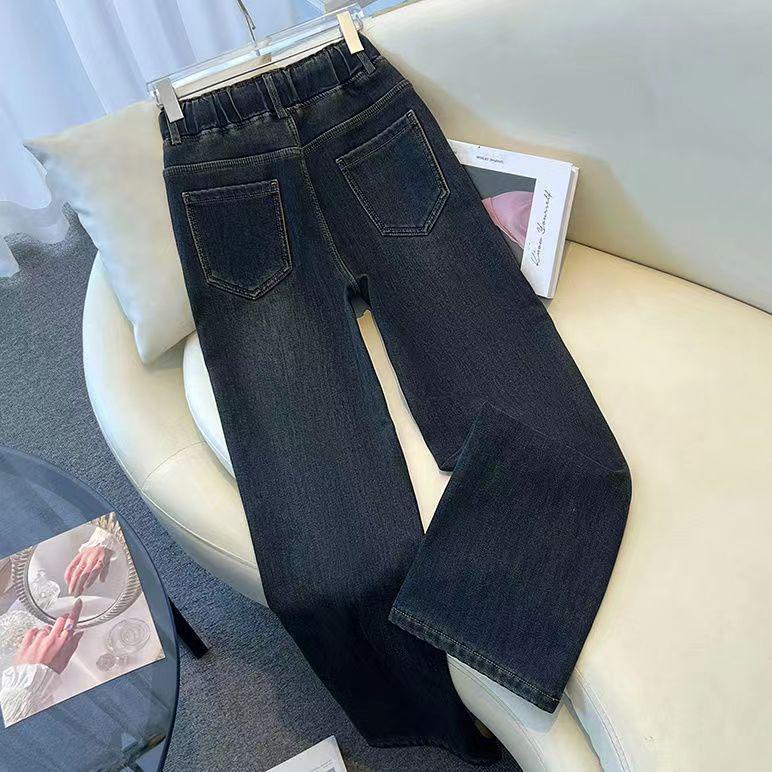 Women's High Waist Retro Wide Leg Jeans - Autumn/Winter 2025 - Plus Size & Petite