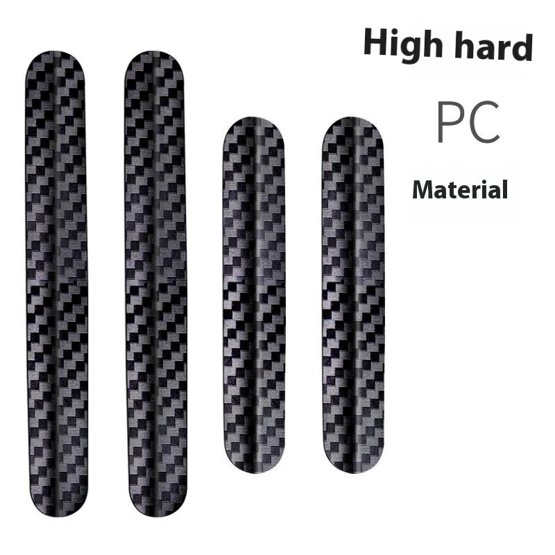 New Product: 4-piece Car Door Anti-collision Strip with Carbon Fiber Texture for Door Opening Scratch Resistant Protection Car