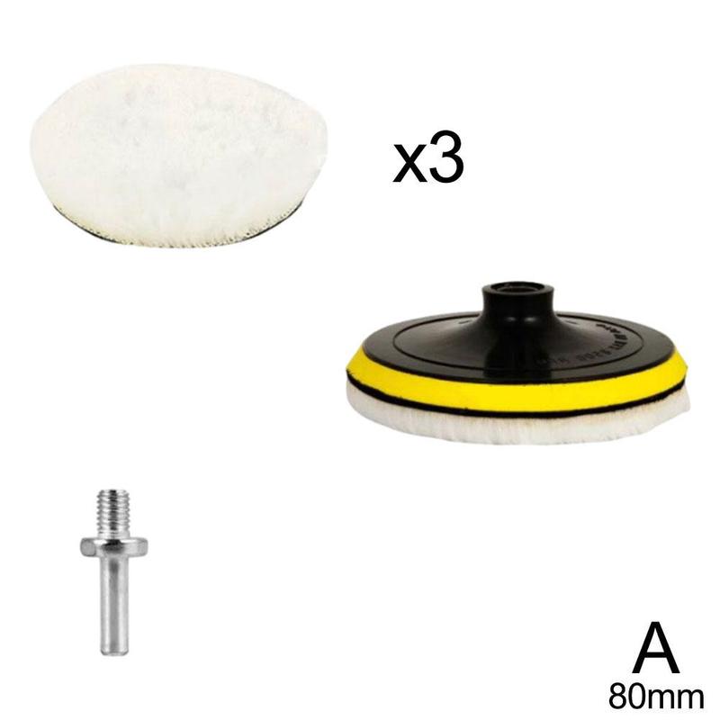 5PCS 3inch Polishing Kit Polishing Pad Car Waxing Sponge Disk Wool Wheel Auto Paint Care Polisher Pads Car Gadget