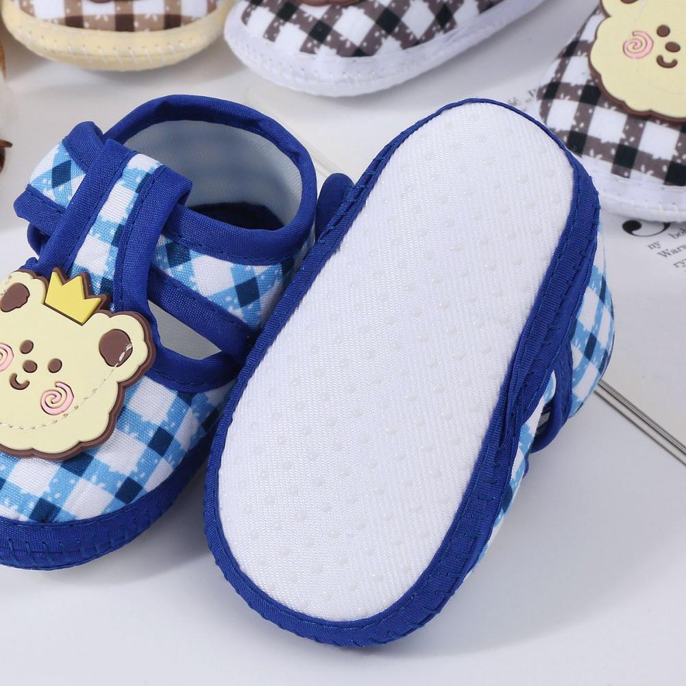Newborn Shoes Cartoon Bear Cloth Shoes Soft Soled Baby Shoes For 0-1 Years Toddler Shoes