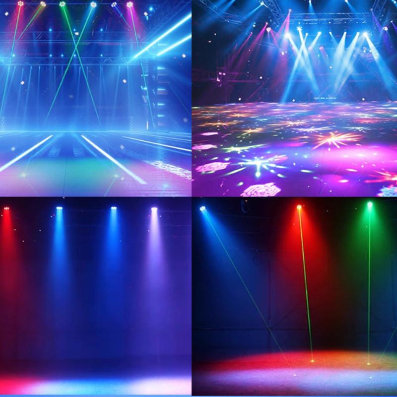 18 LED Bar Tavern 3W Voice Controlled Rotating Lamp KTV Strobe Atmosphere Light Dyeing Moving Head Light