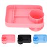Baby-Autotablett, Silikon-Snacktablett fürs Auto, multifunktionaler Getränkehalter für Kinder im Auto, Teller für Snacks und Getränke