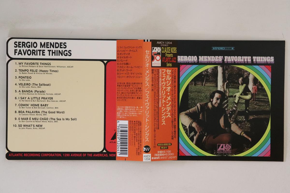 

CD SERGIO MENDES Favorite Things AMCY1204 ATLANTIC 1998 Japan Obi Latin Used