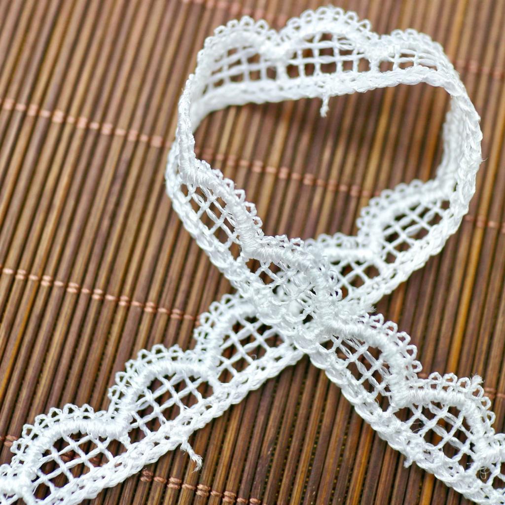 Water Soluble White Embroidered Polyester Lolita Polyester Lace, Curtain Underwear Clothing Accessories