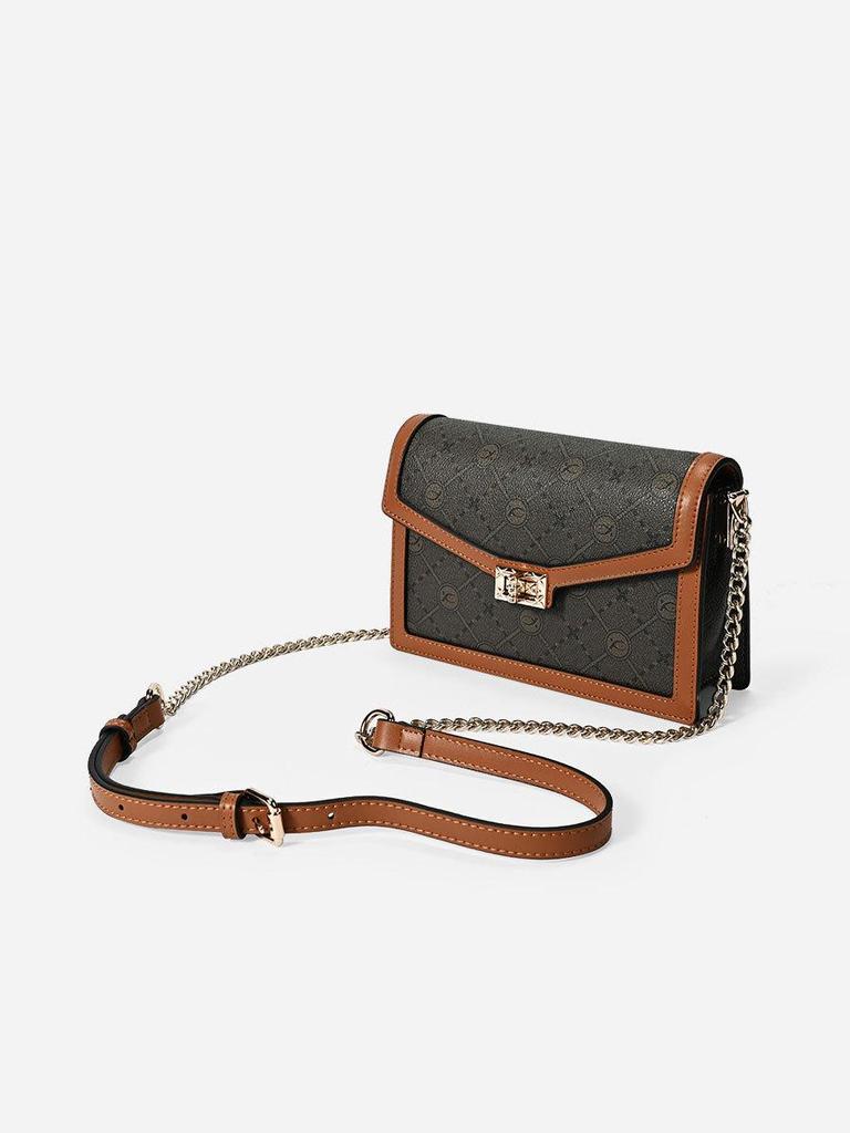 Elegant Monogram Chain Crossbody Bag - Versatile, Stylish, Women's Shoulder Bag