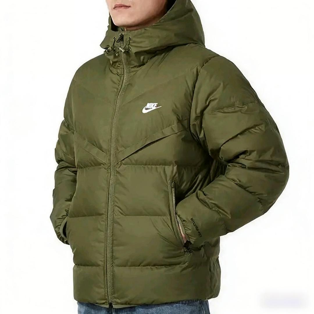 

Nike F Windproof Hooded Short Bread Down Jacket Men s Green S , M , L , XL , XXL , XXXL . зелёный