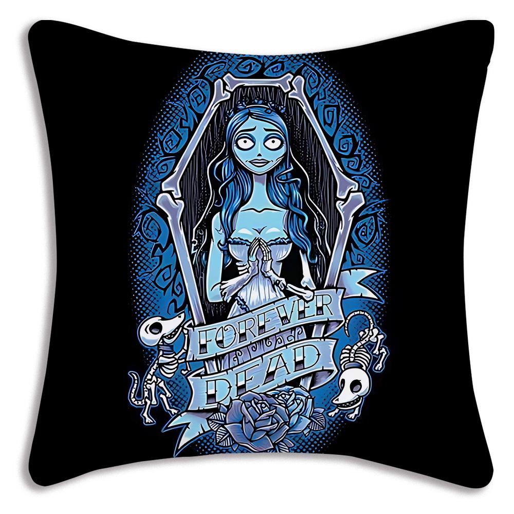 Cute Corpse For B-Bride Pillow Covers Cartoon Sofa Decorative Home Double-sided Printing Short Plush Cute Cushion Cover
