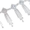 5Yards Rhinestone Chain Trim Fringe Tassel Crystal Shining Accessories DIY Wedding Decoration Gift Bow Shape Rhinestone Ribbon