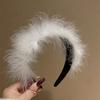 Elegant Feather Headband Soft and Comfortable Headwear Adjustable Hair Accessory for Women and Girls