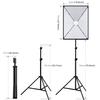 PULUZ 50x70cm Studio Softbox + 2m Tripod Mount + Single 220V E27 30W 5700K White Light LED Bulb Photography Kit