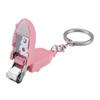 1pc Finger Nail Cutter with Travel Keychain Mini Folding Nail Cutter Stainless Steel Portable Nail Clippers with Nail Files