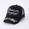 Cotton Baseball Hats Breathable Mesh Dad Hat Trendy Sunscreen Hats  for Men Women