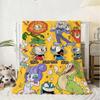 Classic Cute Game C-Cuphead Throw Kid-Friendly Flannel Throw Blanket Soft Warm Anti-Static Washable All Season