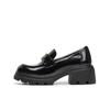 Belle Damen-Loafer Britischer Stil Kleine Lederschuhe Pendler-Flats