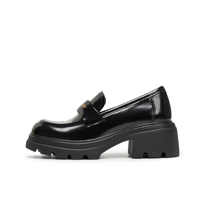 Belle Damen-Loafer Britischer Stil Kleine Lederschuhe Pendler-Flats