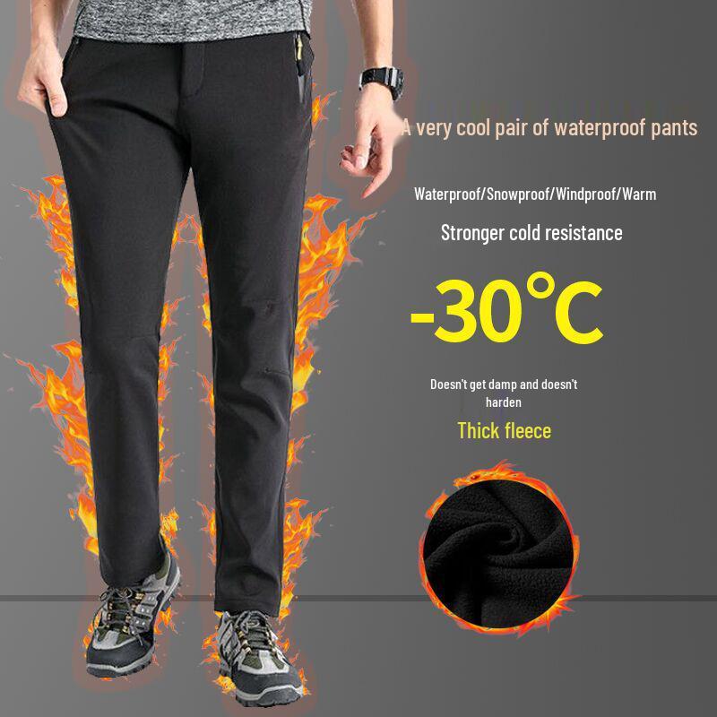Pantalones de Esquí Softshell con Forro Polar Impermeables, Transpirables y Suaves para Hombre y Mujer - Calidez y Comodidad Otoño/Invierno