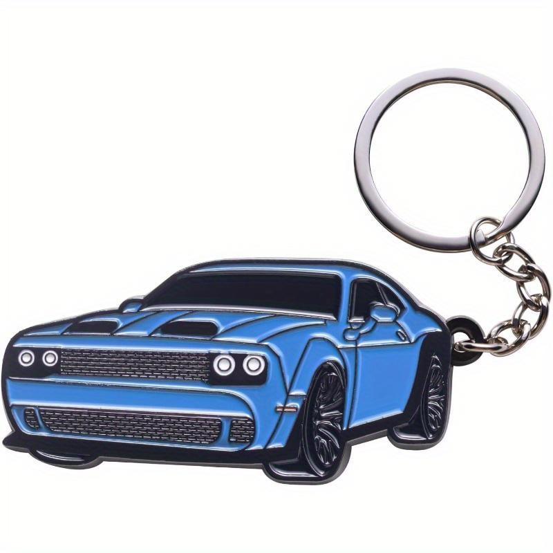 

1 шт. трехмерный автомобильный брелок креативный цинковый сплав эмаль кулон металлический брелок синий