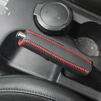 Leather Car Gears Handbrake Cover For Hyundai Ix35 Sonata 8 2010 2011 2012 2013 2014 2015 Auto Gears Handbrake