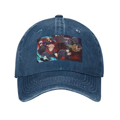 Megumi Besto Friendo Jujutsu Kaisen Sukuna Anime Washed Denim Cap Casual Baseball Caps Hat Summer Unisex Baseball Hats
