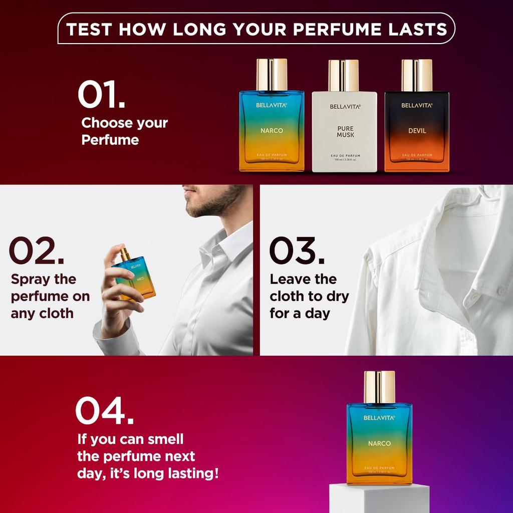 Eau De Parfum Perfume with Bergamot, Jasmine and White Musk| Premium, EDP Long Lasting Woody, Floral Fragrance for Men & Women, 100 ML